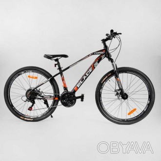 
 
Велосипед спортивный CORSO «BLADE» 26 дюймов, рама металл, 
черны. . фото 1