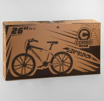 
 
Велосипед спортивный CORSO «Spider» 26 дюймов, рама алюминий 15",. . фото 10