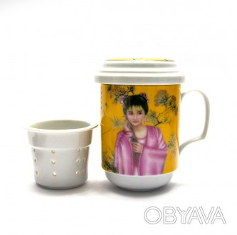 Чашка чайная заварочная с ситом Китаянка
Материал керамика, объем 330 мл
Упаковк. . фото 1