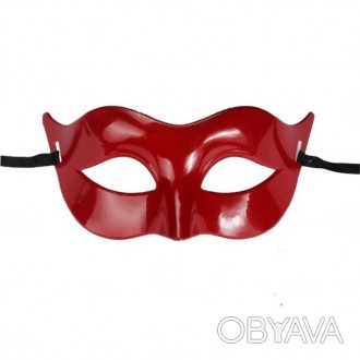 Красная карнавальная маска – это очень смелый и очень яркий вариант для новогодн. . фото 1