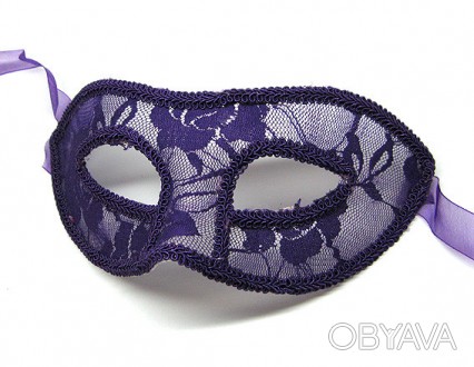 Кружевная маска загадочного фиолетового цвета станет отличным подарком для стиль. . фото 1