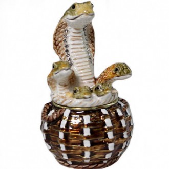 Шкатулка со стразами фигурка Змеи. Сумы. фото 1