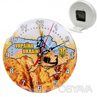 Для памятного подарка выберите настольные сувенирные часы «Карта Украины», котор. . фото 1