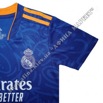 Детская футбольная форма Реал Мадрид 2021-2022 выездная Adidas. Купить футбольну. . фото 6