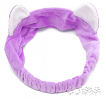 
Повязка для волос для дома в виде фиолетовых ушек кошечки стоит внимания каждог. . фото 1
