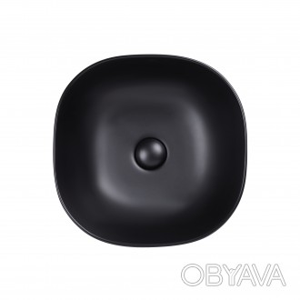 Раковина-чаша Qtap Kolibri 410x410x150 Matt black QT10112144MBMB стає все більш . . фото 1