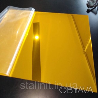 Экструдированное оргстекло (акрил) s=2 mm 2050х3050, зеркало-золото