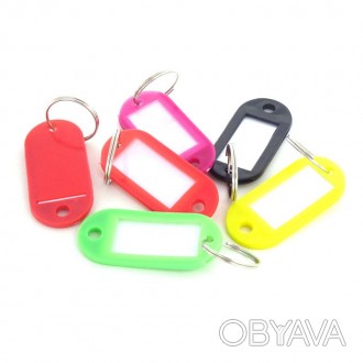 Гардеробные пластиковые бирки для ключей выполнены в разноцветном стиле. Без них. . фото 1