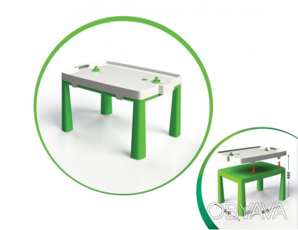 Пластиковый стол 2 в 1. Легко складывается. Изготовлен из качественного пластика. . фото 1