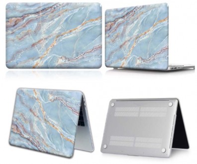 Чехол мраморный Blue Mramor для MacBook Air 13"A1932/A2179/A2337/Pro A2289 . . фото 2