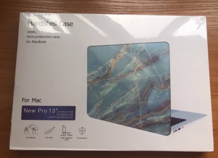 Чехол мраморный Blue Mramor для MacBook Air 13"A1932/A2179/A2337/Pro A2289 . . фото 3