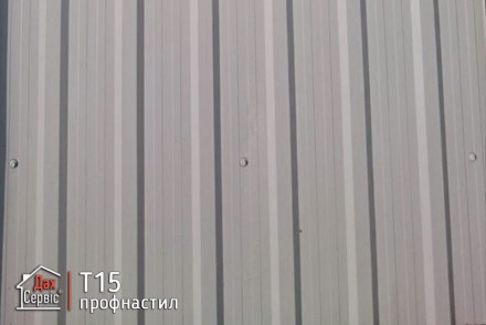 Профнастил Т15 належить до фасадних профільованих листових матеріалів і використ. . фото 7