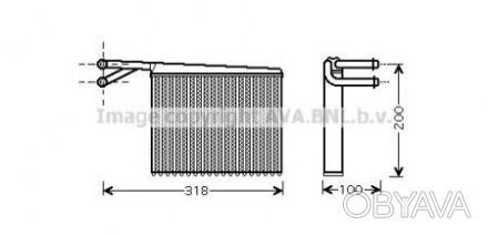 Радиатор отопителя Sprinter (95-) LKQ 28.20.590 применяется в качестве аналога о. . фото 1