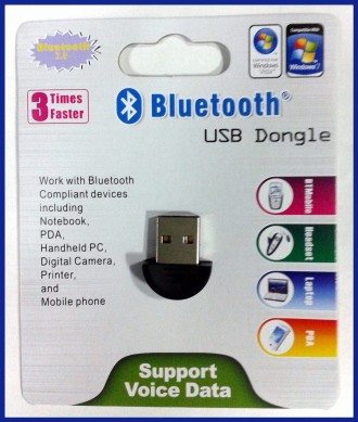 Bluetooth-адаптер CSR V2.0 Dongle Dual Mode - міні Bluetooth адаптер 2.0 (20 м) . . фото 2