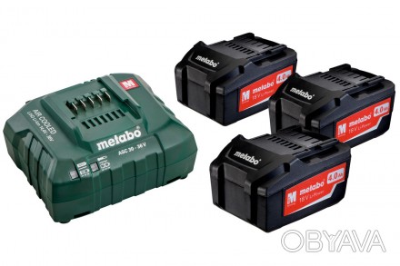 Базовый комплект Metabo Li-Power 18 В 4 Ач 3 шт +ASC 30-36 В (685049000)Предлага. . фото 1