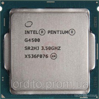 Процессор Intel SkyLake Pentium Gold G4500 3.5GHz/8GT/s/3Mb/51W (BX80662G4500) S. Токмак. фото 1 Процессор Intel SkyLake Pentium Gold G4500 3.5GHz/8GT/s/3Mb/51W (BX80662G4500) S. Токмак. фото 1