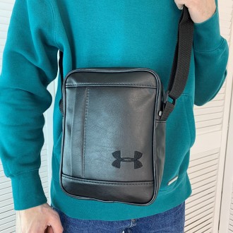Мужская черная сумка через плечо Under Armour, спортивная барсетка планшетка Анд. Маріуполь. фото 1 Мужская черная сумка через плечо Under Armour, спортивная барсетка планшетка Анд. Маріуполь. фото 1