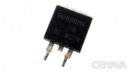 Транзистор полевой RU6888R N-ch 68V 88A TO-263 б.у оригинал.Технические характер. . фото 1