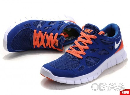 Nike Free Run 2.0 Blue Orange Синие купить цена
Nike Free Run 2.0 ― универсальна. . фото 1