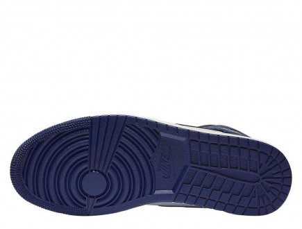 Мужские кроссовки Nike Air Jordan 1 Mid SE Deep Royal Blue White (852542-400) си. . фото 6