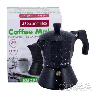   Гейзерная кофеварка Kamille создана для приготовления великолепного кофе по со. . фото 1
