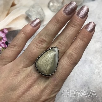 Предлагаем Вам купить кольцо с натуральным камнем песочная яшма в серебре.
Разме. . фото 1