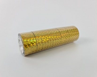 Скотч декоративный голографический лазерный золото 12мм Х 20метров
. . фото 7