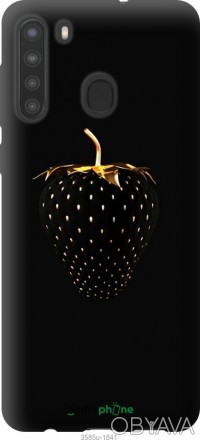 Чехол "Черная клубника" для Samsung Galaxy A21Представляем Вашему вниманию дизай. . фото 1
