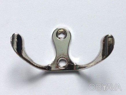 Крючок металлический для вешалок и ключниц. Подходит крепление Ø 2,5 или 3 мм; д. . фото 1