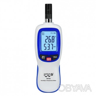 Термогігрометр 0-100%, -20-70°C WINTACT WT83
Термогігрометр (вологомір, психроме. . фото 1