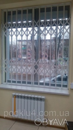Раздвижные решетки на окна, двери, ворота (от малых до самых больших размеров) л. . фото 1