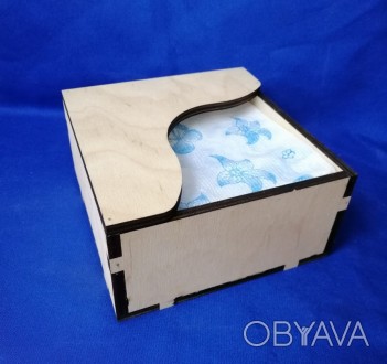 Салфетница ― корлобка для салфеток, изготовлена из влагостойкого материала, легк. . фото 1