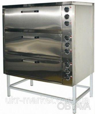Шкаф пекарский ШПЭ-3 - трехсекционная электрическая духовка, которая подходит дл. . фото 1