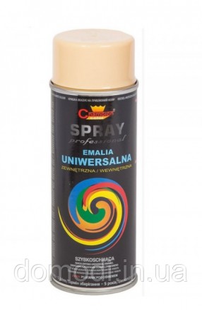 
Spray CHAMPION emalia uniwersalna
описание
универсальная аэрозольная краска. -
. . фото 2
