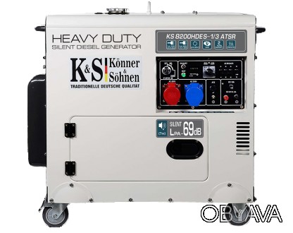 Дизельный генератор Konner&Sohnen KS 8200HDES-1/3 ATSR (EURO V)Высоконадежный ди. . фото 1