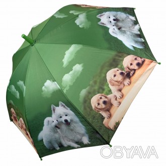 Детский веселый зонт с изображением кошек и собак порадует и защитит вашего ребе. . фото 1