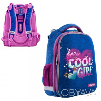 Рюкзак школьный каркасный 1Вересня Н-12 "Cool girl". . фото 1