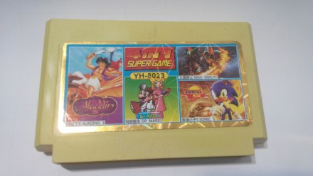 Сборник игр 4 в 1 YH-8023 Aladdin 3 / Dr.Mario / Sonic 5 / King Knight (8 bit) д. . фото 3