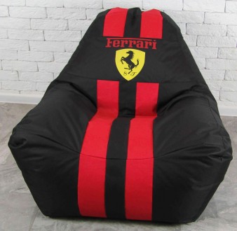 Кресло мешок мяч диван с логотипом Ferrari XL oxford 
БЕСПЛАТНАЯ доставка по Хар. . фото 2