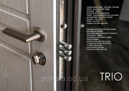 Входная бронированная дверь "Портала" серии "ТРИО RAL" модель S-3 (с декоративно. . фото 10