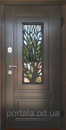 Входная бронированная дверь "Портала" серии "ТРИО RAL" модель S-3 (с декоративно. . фото 3