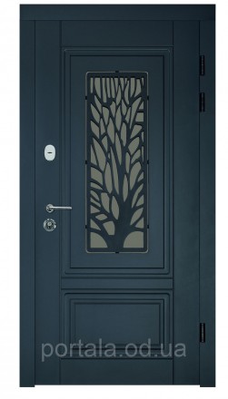 Входная бронированная дверь "Портала" серии "ТРИО RAL" модель S-3 (с декоративно. . фото 2