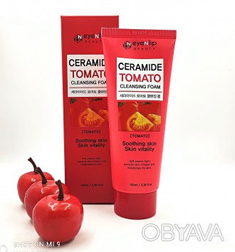 Пенка для умывания с керамидами и томатом Eyenlip Ceramide Tomato Cleansing Foam. . фото 1