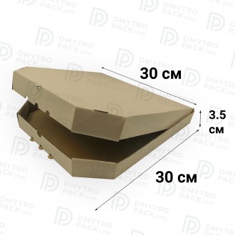 Упаковка для пиццы 30 см бурая 300*300*35 мм (коробка)
Коробка на пиццу диаметр. . фото 3