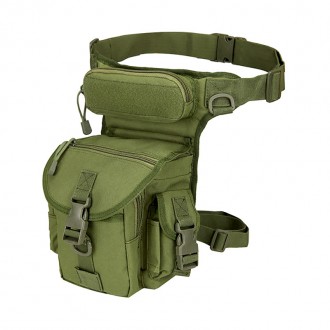 Сумка тактическая AOKALI Outdoor A90 Green на бедро для военных 13шт. Київ. фото 1 Сумка тактическая AOKALI Outdoor A90 Green на бедро для военных 13шт. Київ. фото 1
