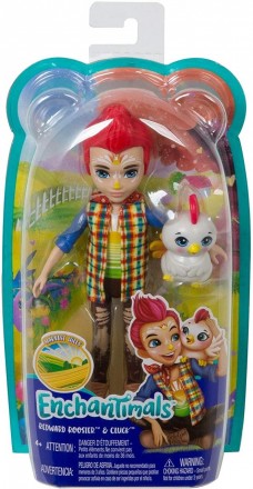 Кукла Энчантималс Редвард с петушком Клак Enchantimals Redward Rooster Doll & Cl. Геническ. фото 1 Кукла Энчантималс Редвард с петушком Клак Enchantimals Redward Rooster Doll & Cl. Геническ. фото 1