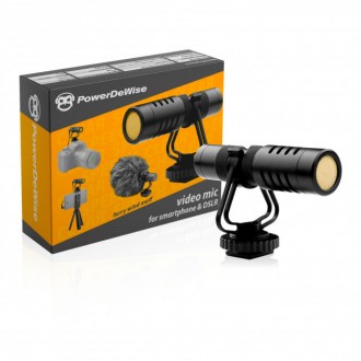 PowerDeWise Videomic Kit - Спрямований Мікрофон для Камери і Смартфона (комплект. Конотоп. фото 1 PowerDeWise Videomic Kit - Спрямований Мікрофон для Камери і Смартфона (комплект. Конотоп. фото 1