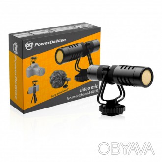 PowerDeWise Videomic Kit - Спрямований Мікрофон для Камери і Смартфона (комплект. . фото 1