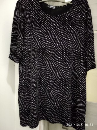 Нарядная блузка для представительной дамы, размер 54-56 ,замеры-грудь 64, талия . . фото 2