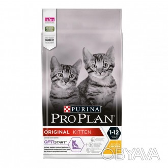 Проплан Оригал ProPlan ORIGINAL Kitten сухий корм для кошенят з куркою 1,5 кг
Ко. . фото 1